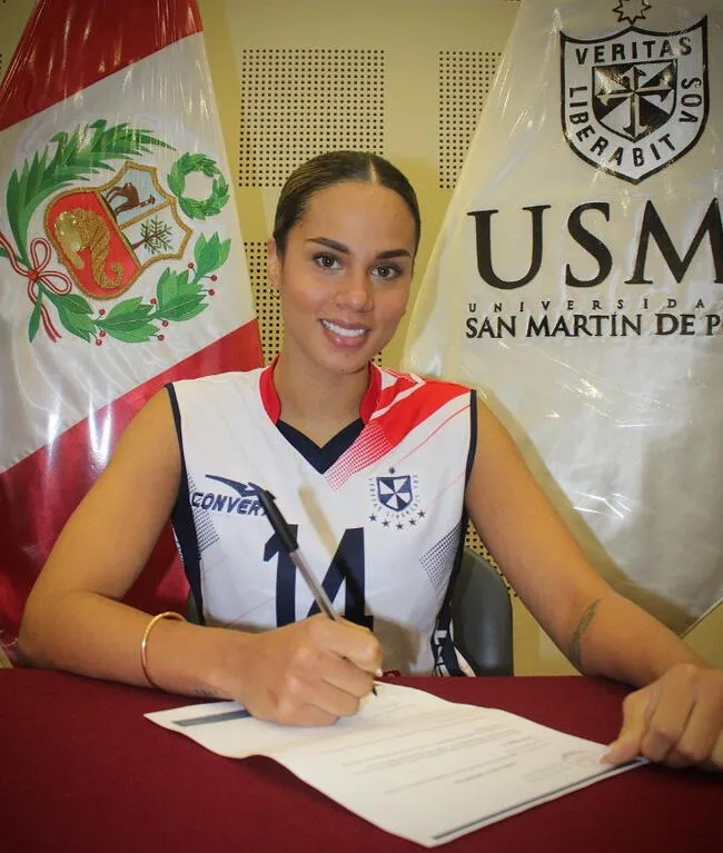 Flavia Montes, flamante refuerzo de la USMP.   