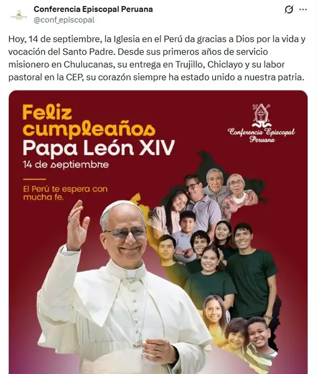 Papa León XIV celebra sus 71 años.  
