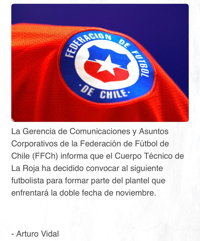 Arturo Vidal fue convocado por Ricardo Gareca para el Perú vs. Chile.   