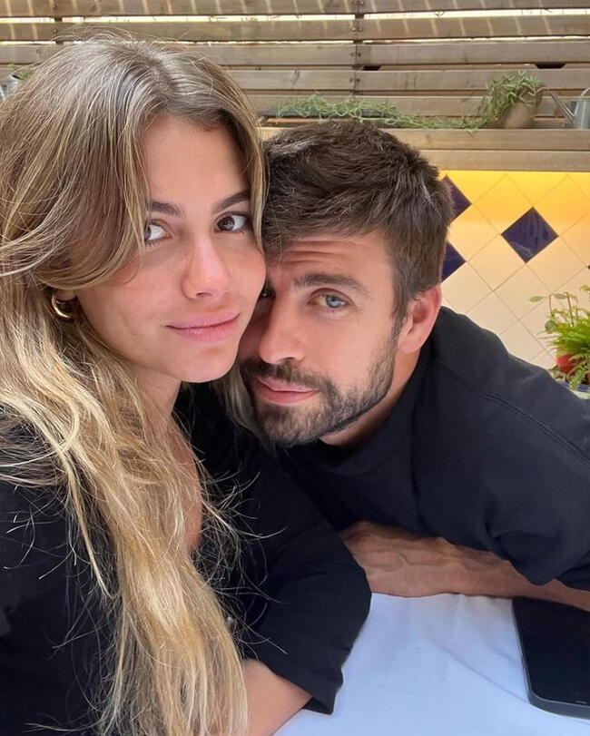  Piqué y Clara Chía juntos. Foto: Instagram.    