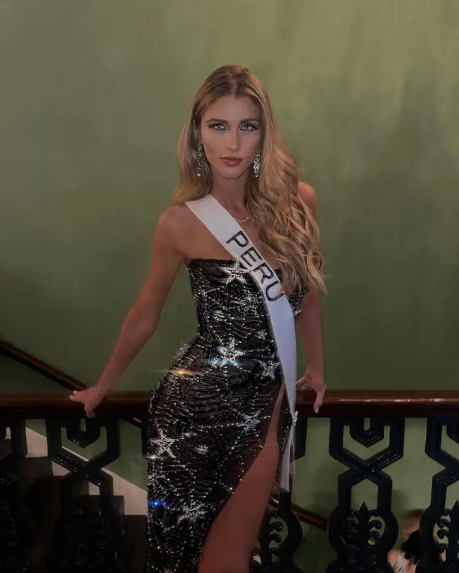 Alessia Rovegno participa en la ceremonia preliminar de Miss Universo 2023.   