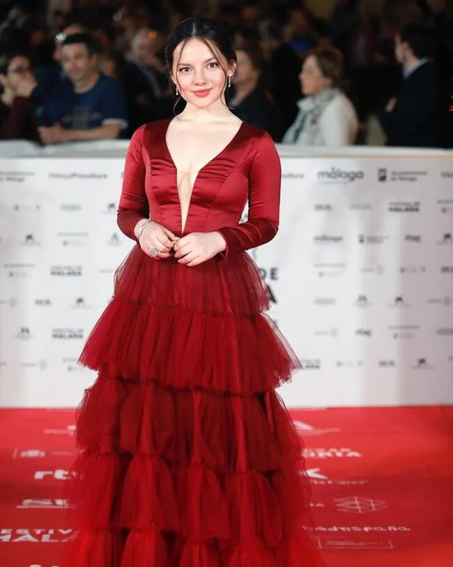 Francisca Aronsson en alfombra roja en Festival de Málaga. |Instagram   