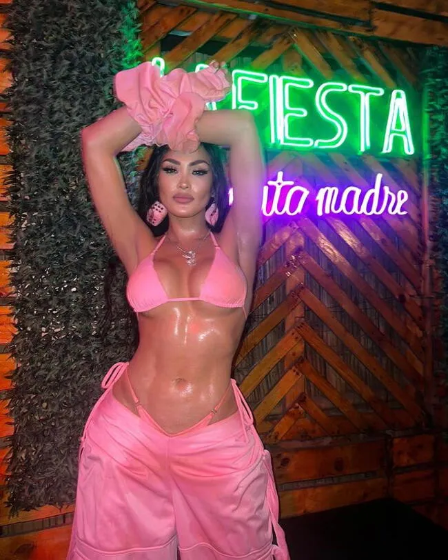 Micheille Soifer luce espectacular con outfit total pink. | Instagram   