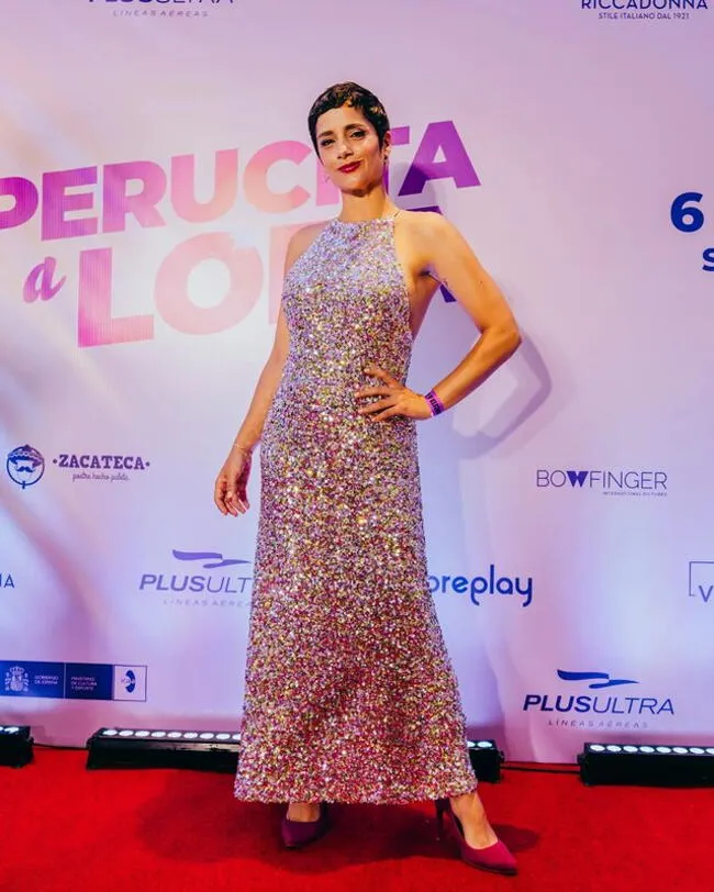 Melania Urbina en red carpet en Festival de Málaga.| Instagram.   