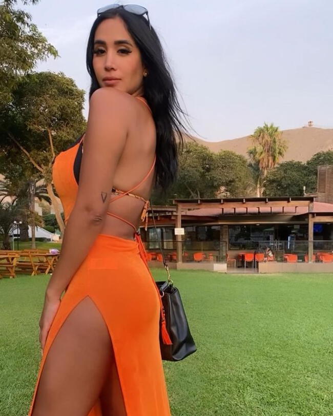 Melissa Paredes demuestra su verdadero estilo con un sensual vestido. | Instagram.    