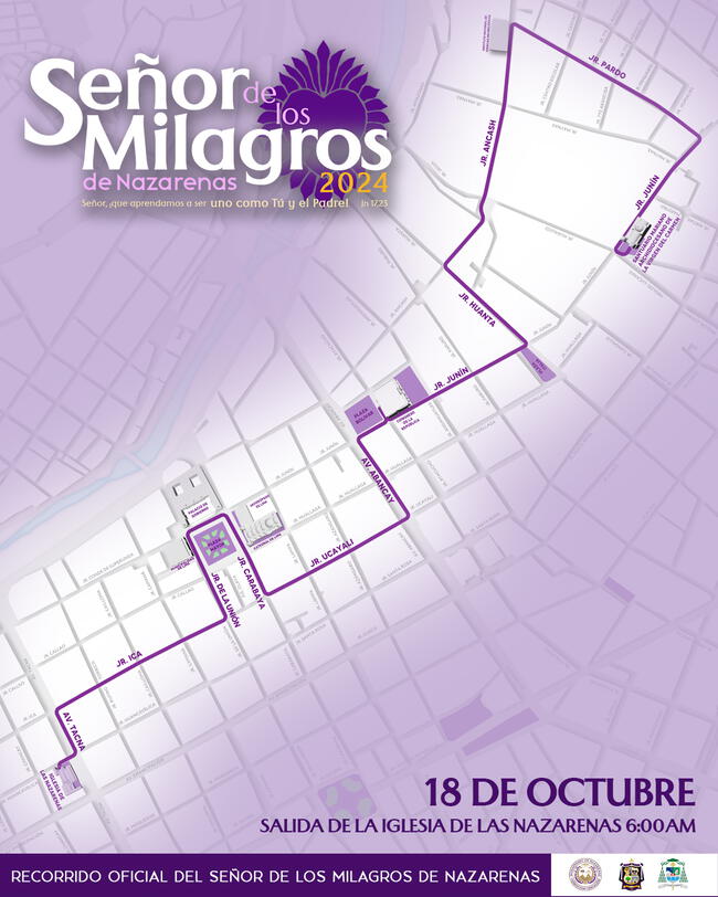 Segundo recorrido del Señor de los Milagros   