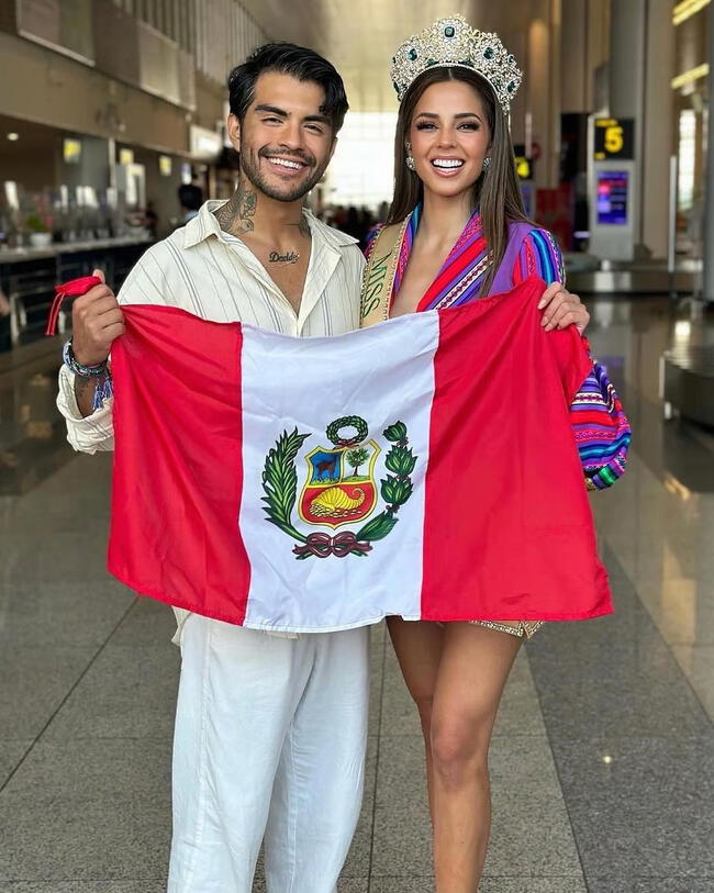  Carlos Checa recibió a Luciana Fuster cuando arribó a Vietnam para ser parte del Miss Grand International 2023. Foto: Instagram/Carlos Checa    