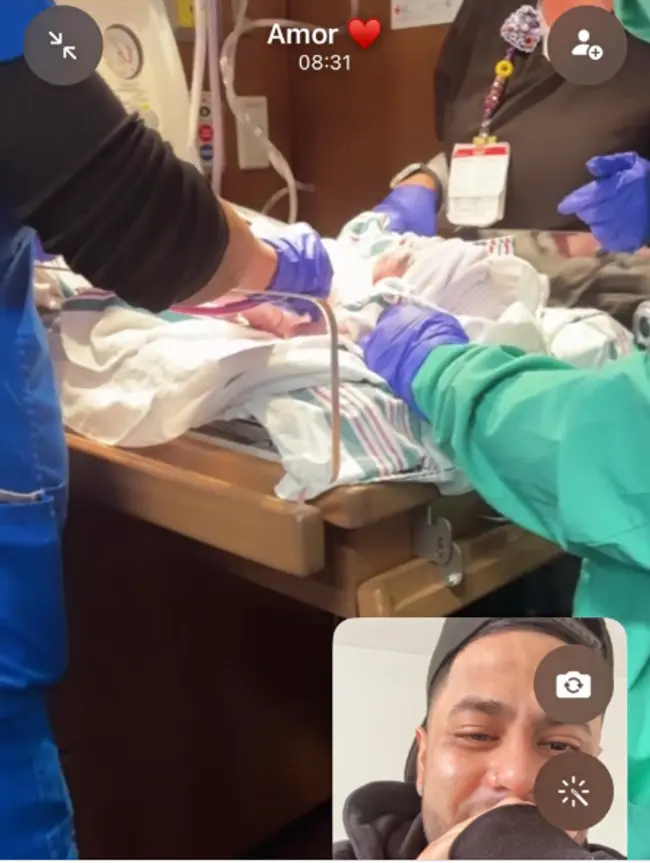  <em>Samahara Lobatón da a luz a su tercer hijo en los Estados Unidos. </em>    