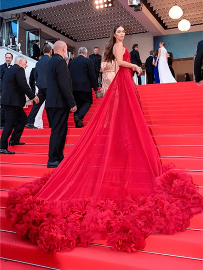 Natalie Vértiz en la red carpet del Festival de Cannes 2024   