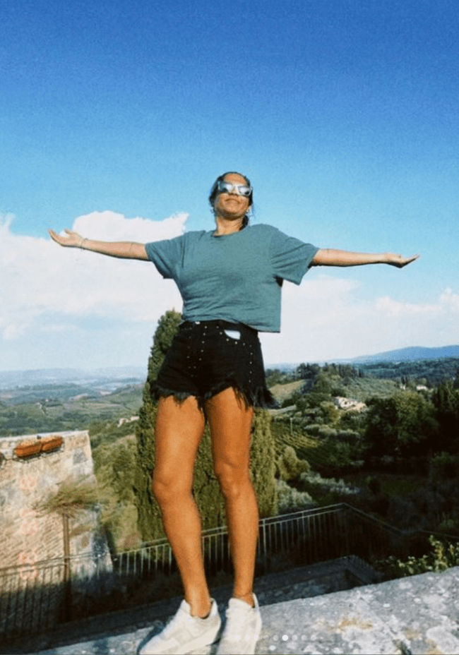 Katia Palma deslumbra en Italia. | Instagram.    