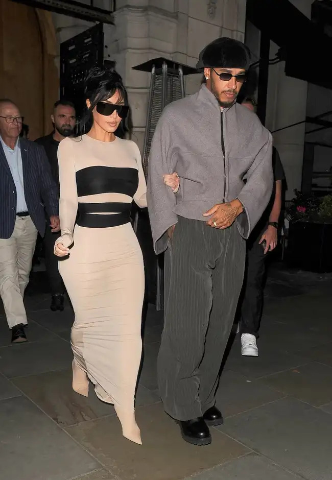 Kim Kardashian y Lewis Hamilton. Kim Kardashian y Lewis Hamilton.