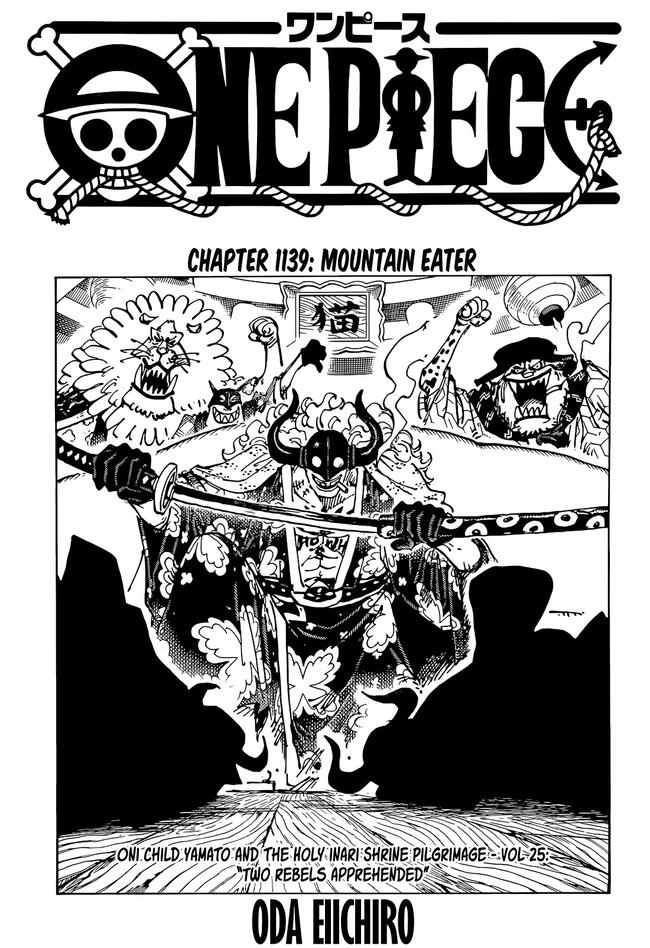 <strong> Portada del manga 1139 de 'One Piece'</strong>   