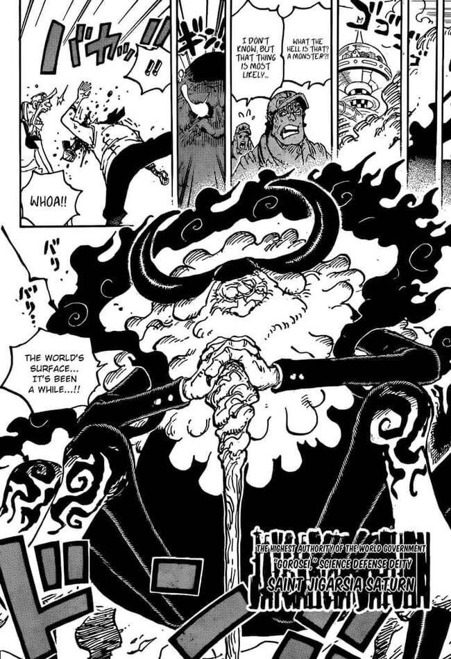 Saturn en One Piece, manga 1094   
